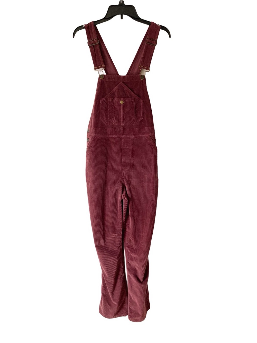 Faherty Plum Purple Stretchy Corduroy Overalls size small